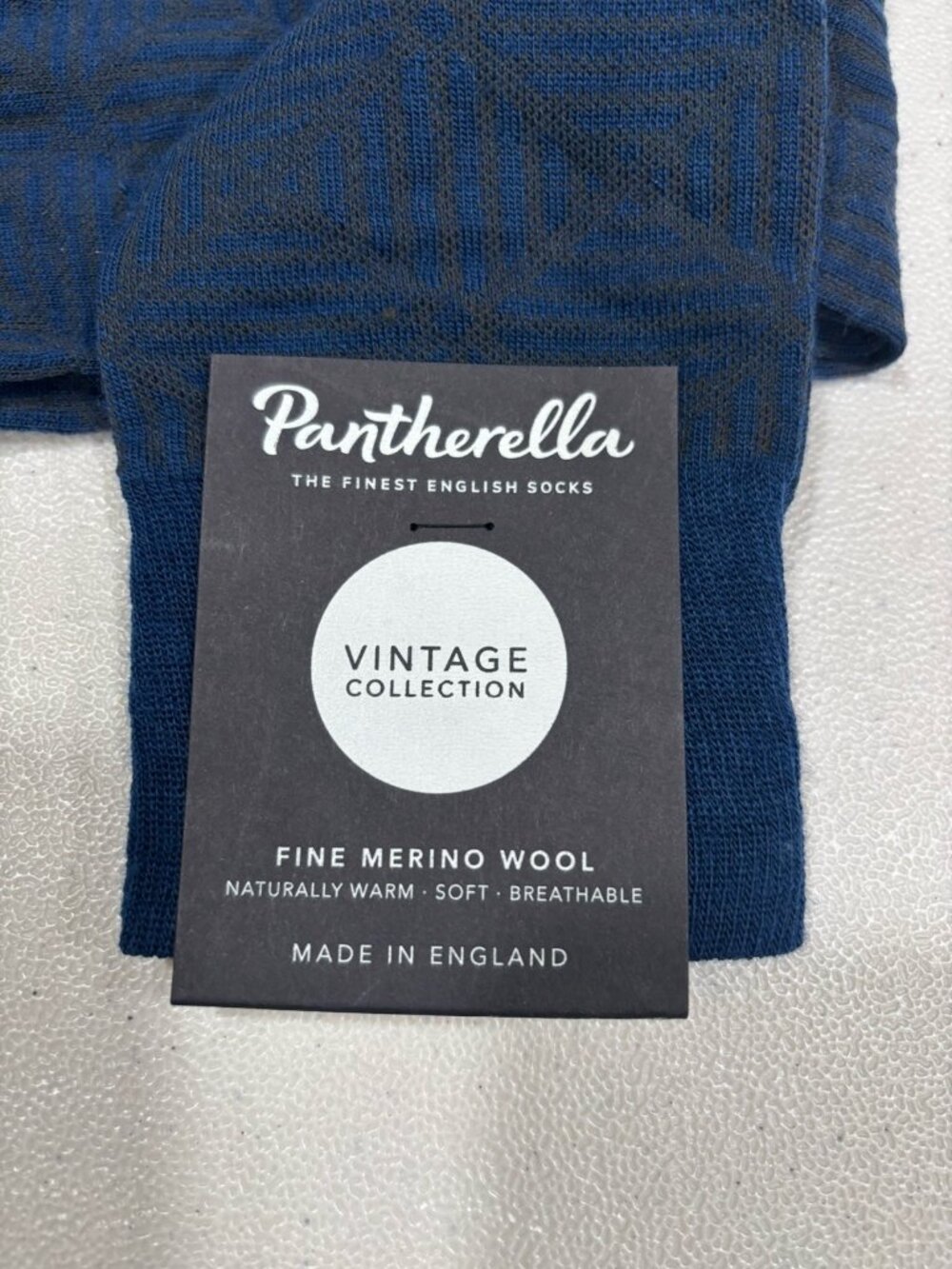 Pantherella Fine Merino Wool Men Socks Long Sz M US8.5-11 Finest English Socks